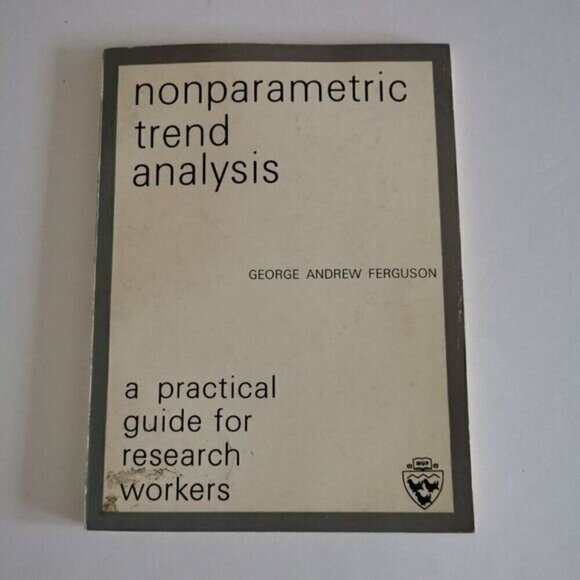 1965 Nonparametric Trend Analysis A Practical Guide for Research Workers Book - Picture 3 of 8